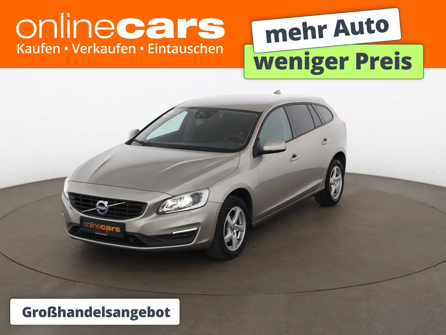 Volvo V60 D3 Aut XENON NAVI R-CAM SITZHZG TEMPOMAT PDC Grau - 1
