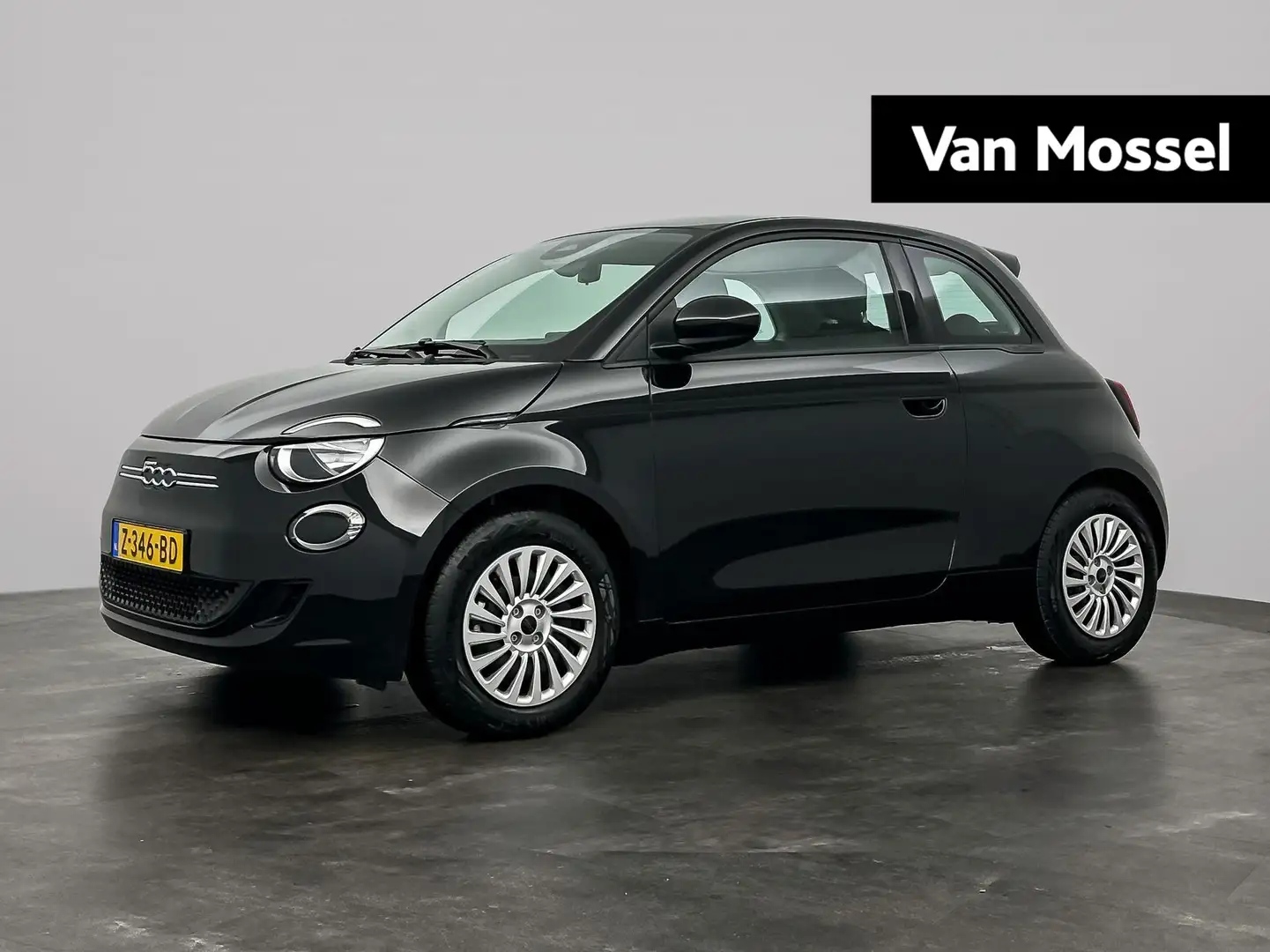 Fiat 500e 42 kWh | CarPlay | Cruise Control | ECC | Zwart - 1