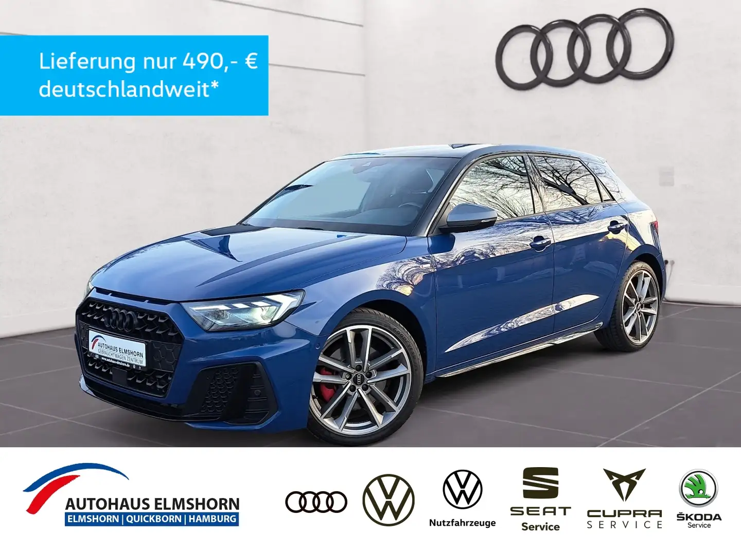 Audi A1 Sportback S line 40 TFSI S tronic NAV APP KAM LED Blau - 1