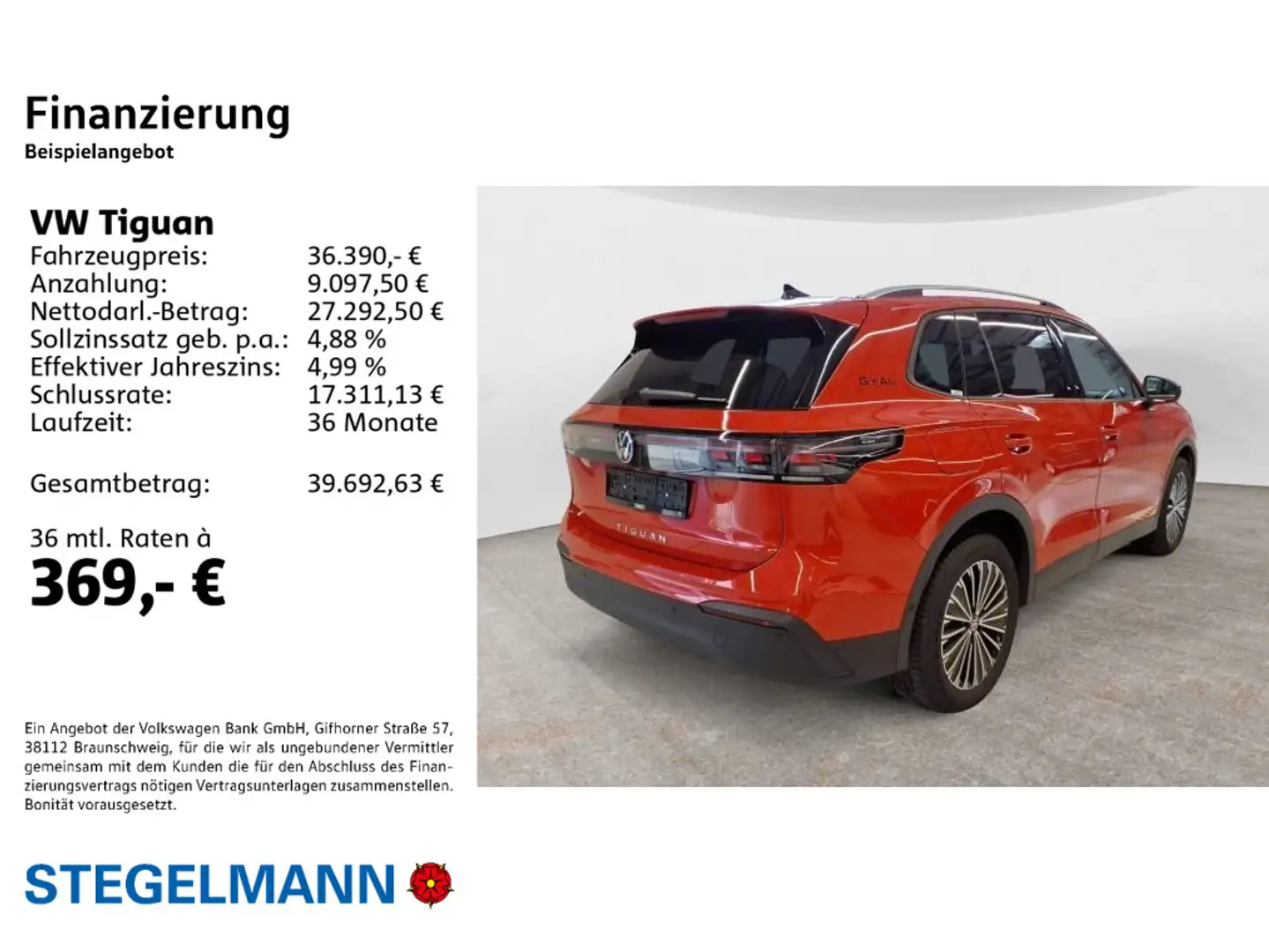 Volkswagen Tiguan 2.0 TDI DSG Goal *AHK*Kamera*Navi*LED* Rot - 2