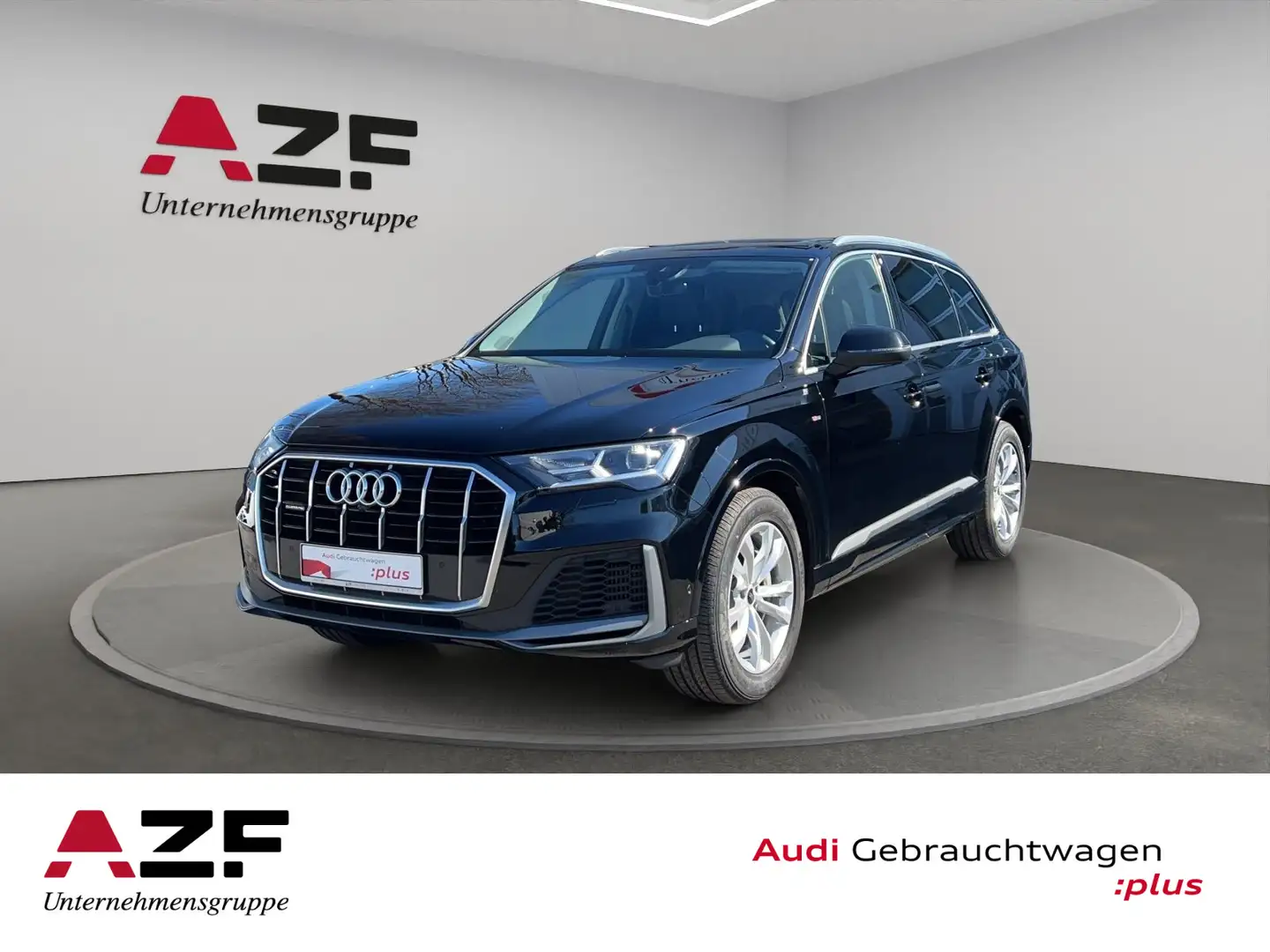 Audi Q7 55 TFSI e qu. Tip. S line AHK+LED+PANO+B&O Negro - 1