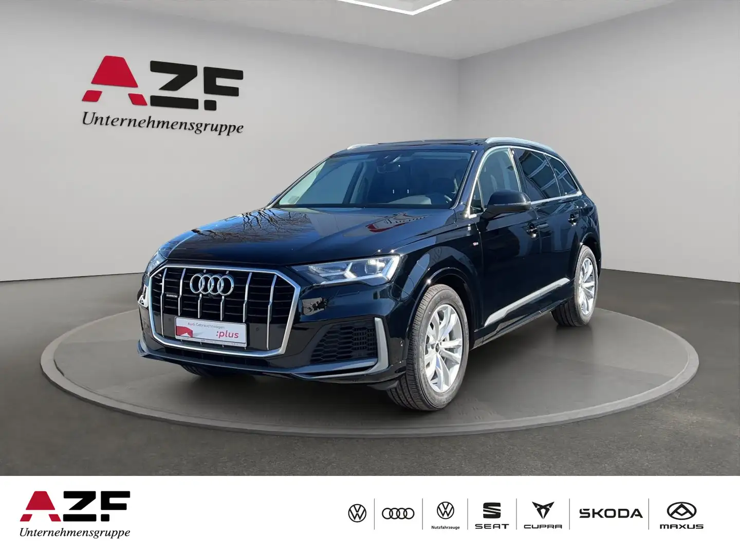 Audi Q7 55 TFSI e qu. Tip. S line AHK+LED+PANO+B&O Zwart - 1
