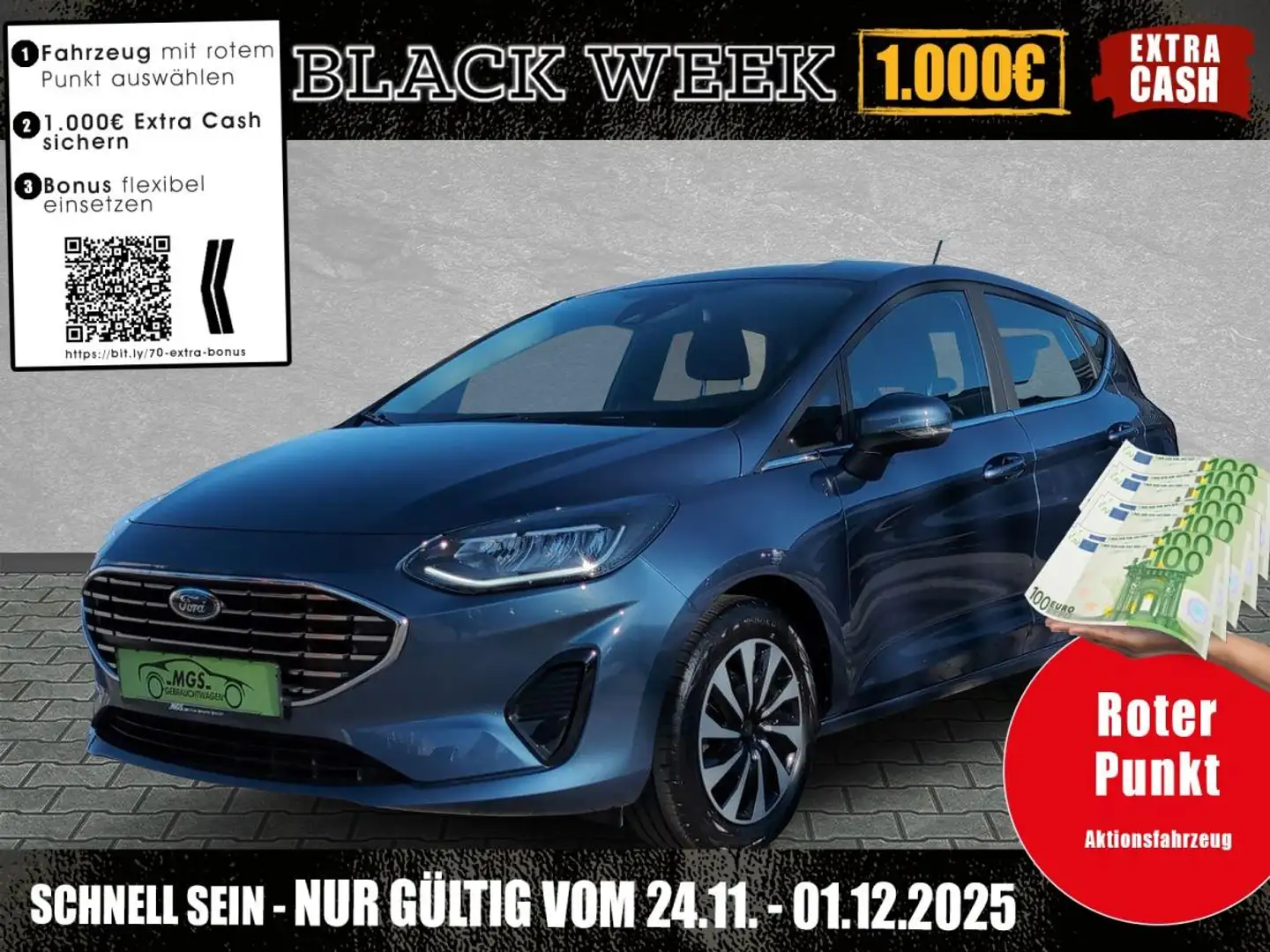 Ford Fiesta Titanium 1.0 EcoBoost #DAB #BT Blau - 1