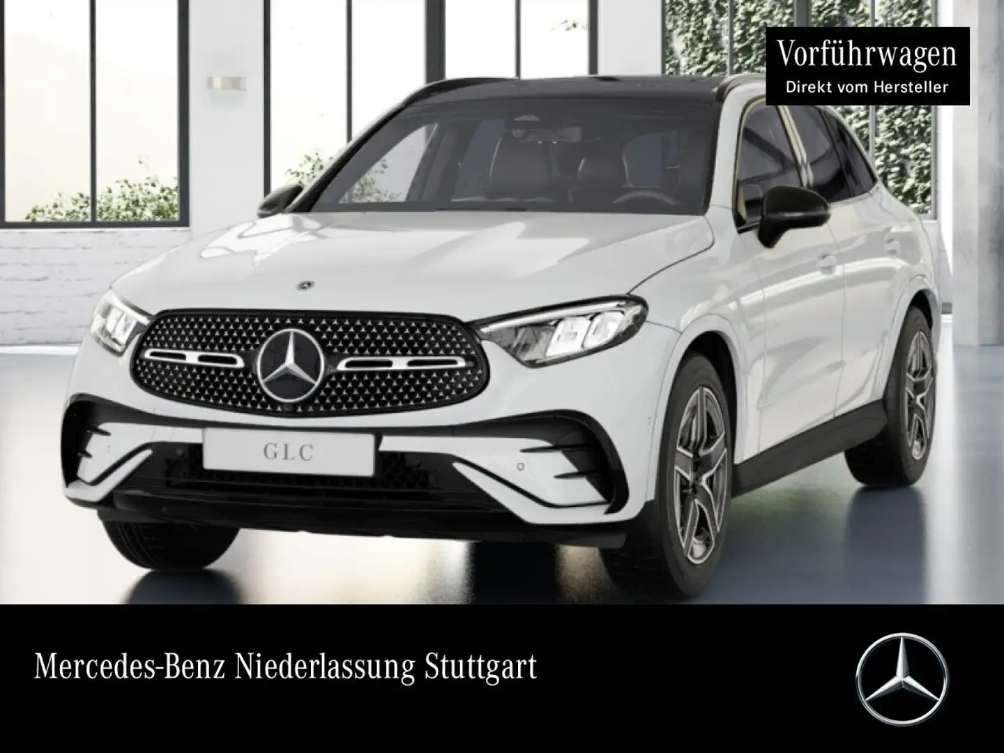 Mercedes-Benz GLC 200 4M AMG+NIGHT+PANO+AHK+LED+KAMERA+TOTW+9G White - 1