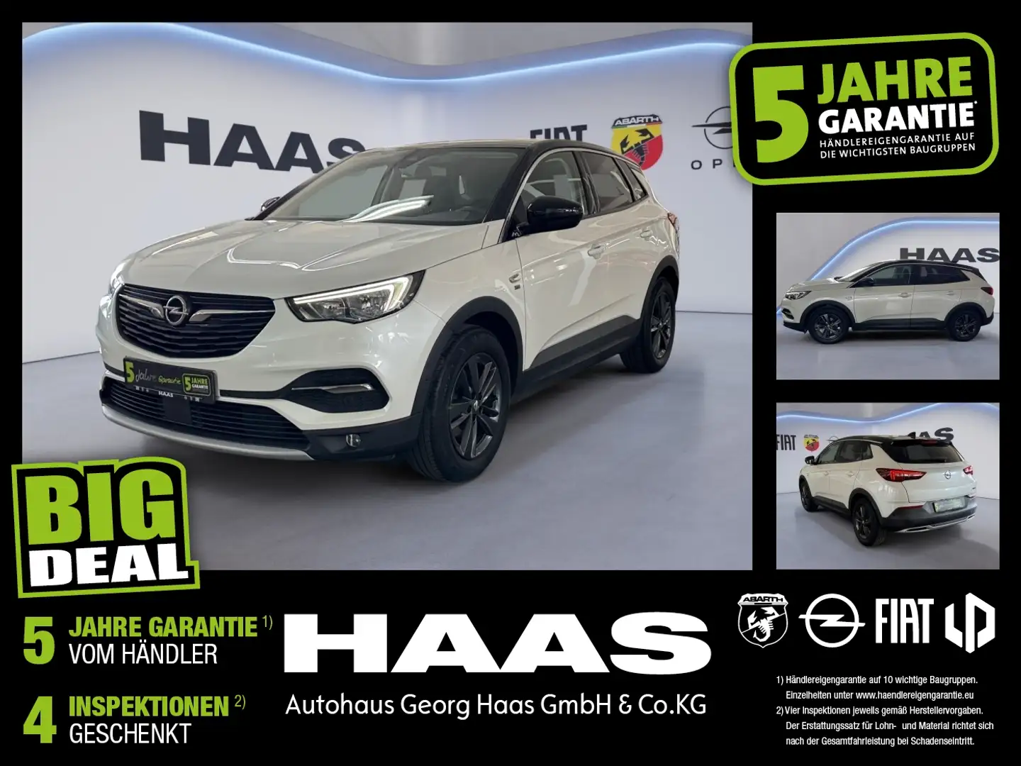 Opel Grandland 1.2 Turbo Klimaautomatik, Bluetooth Wit - 1