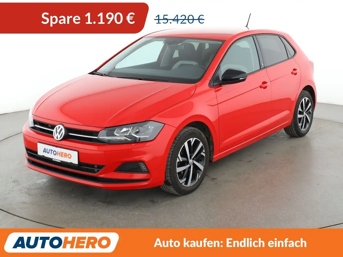 Volkswagen Polo 1.0 TSI beats Aut.*KLIMA*LIMITER*GARANTIE* Rot - 1
