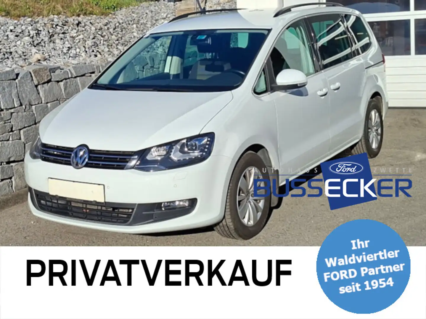 Volkswagen Sharan Karat BMT 2,0 TDI 7-Sitzer Weiß - 1