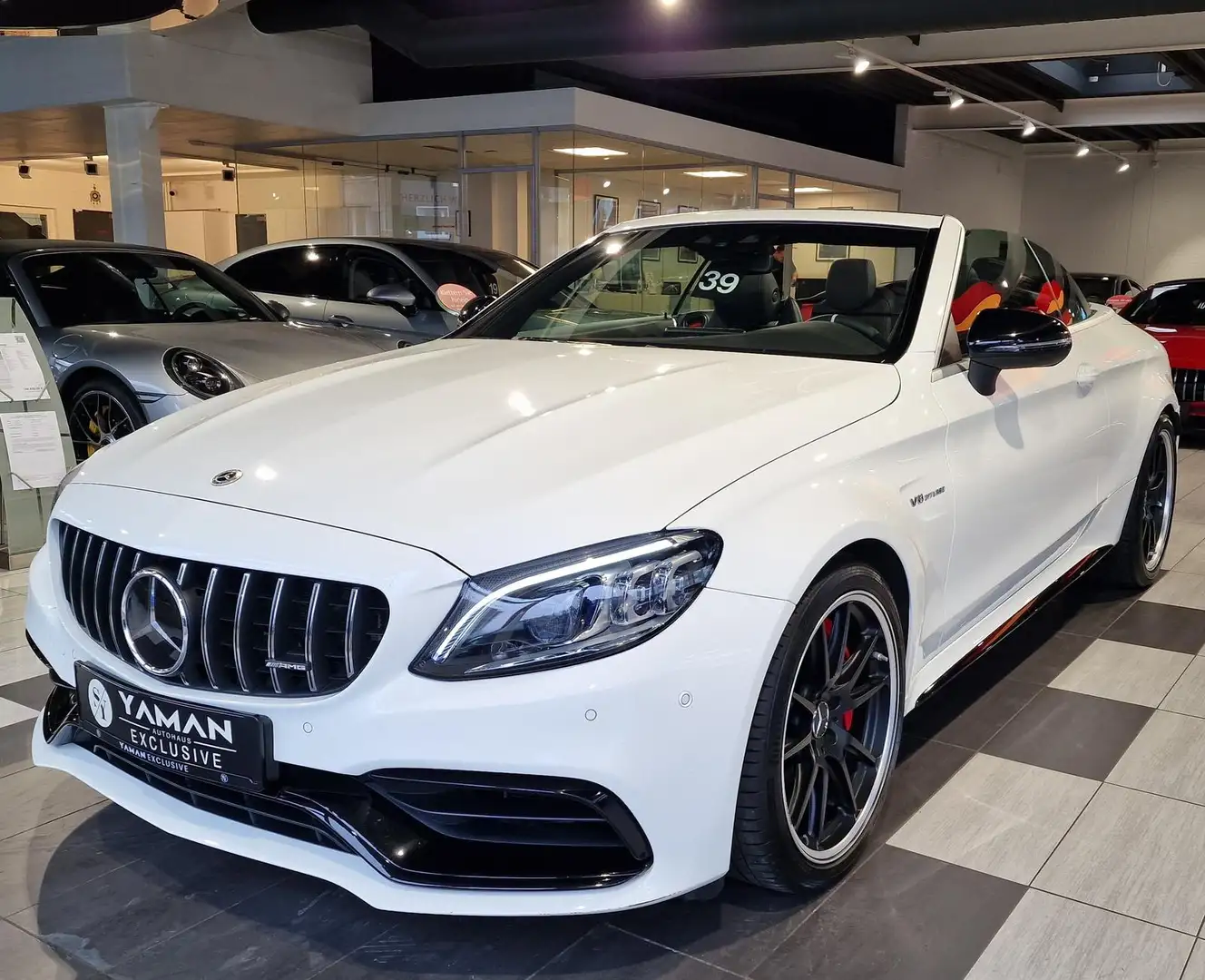 Mercedes-Benz C 63 AMG C 63 S AMG Cabrio *Burm*SAGA*Distr+*Night*RFK Weiß - 1