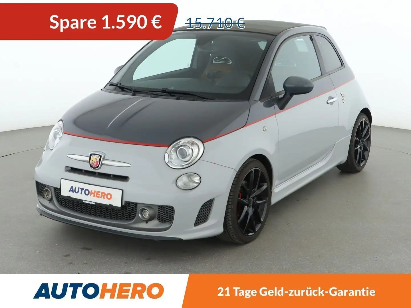 Abarth 595C 1.4 Turismo Aut.*CABRIO*XENON*PDC*KLIMA*GARANTIE* Grau - 1
