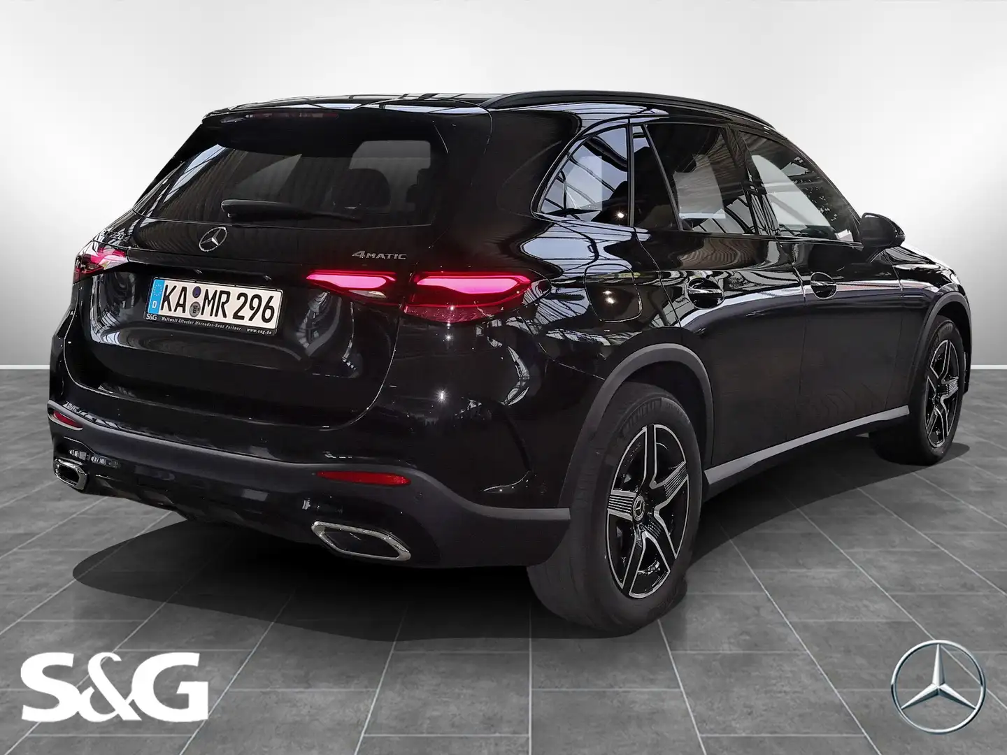 Mercedes-Benz GLC 220 d 4M AMG MBUX+360°+LED+AHK+Night+Distron Schwarz - 2