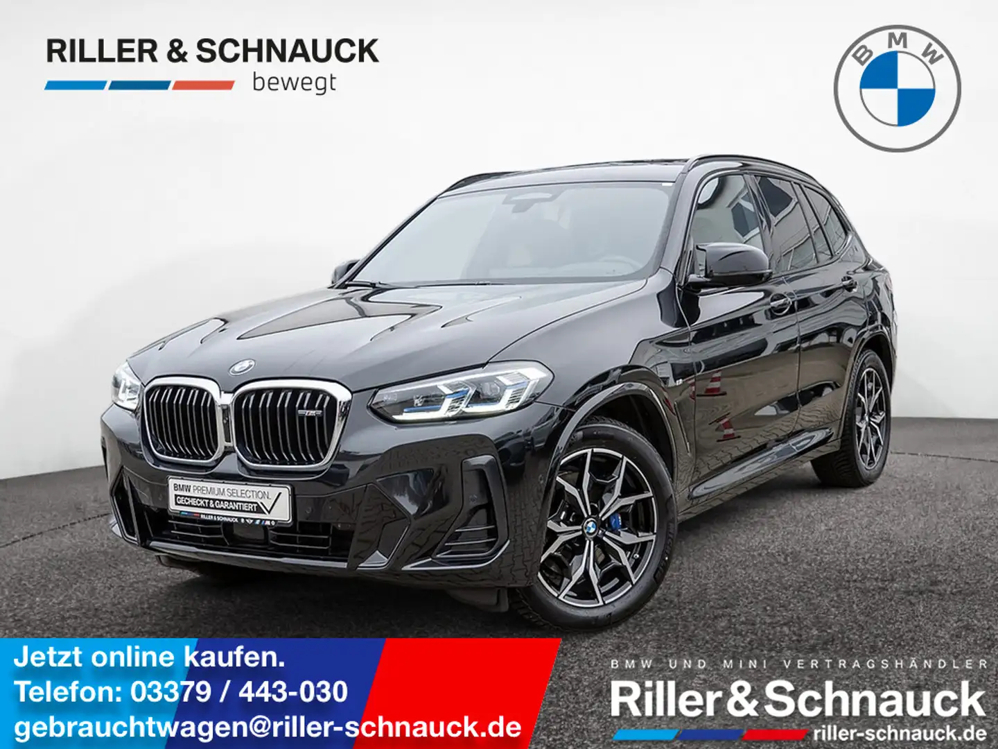 BMW X3 M 40d xDrive HUD STANDHZ PANO LASER 360° Schwarz - 1