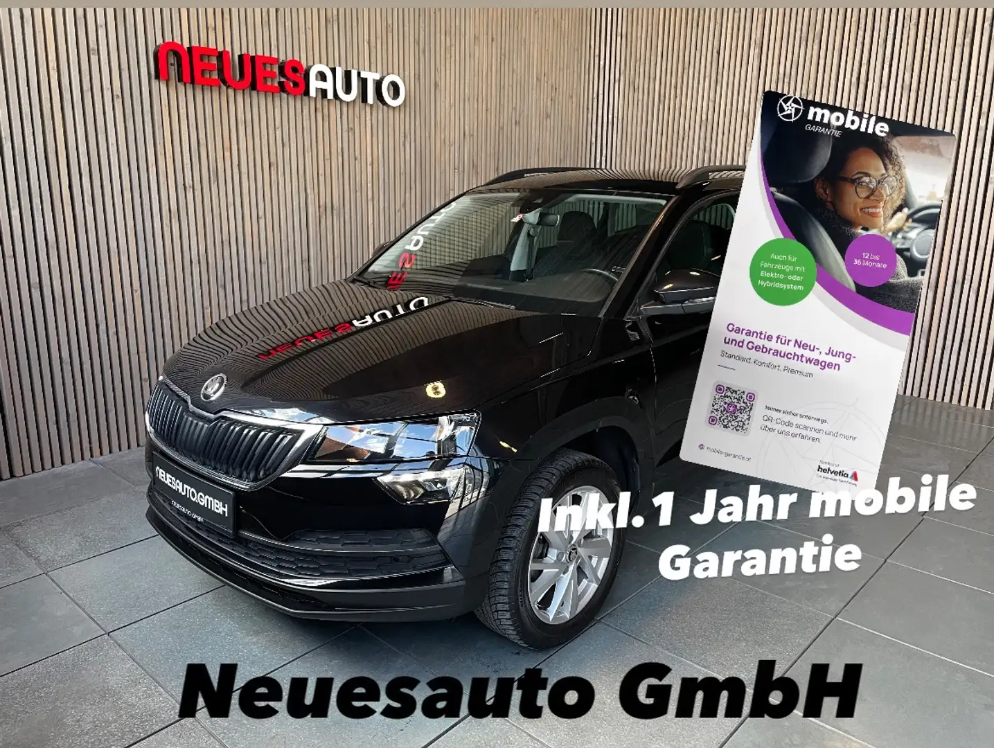 Skoda Karoq Limited 1,6 TDI Aut. *AHK*Navi*ACC* Schwarz - 1