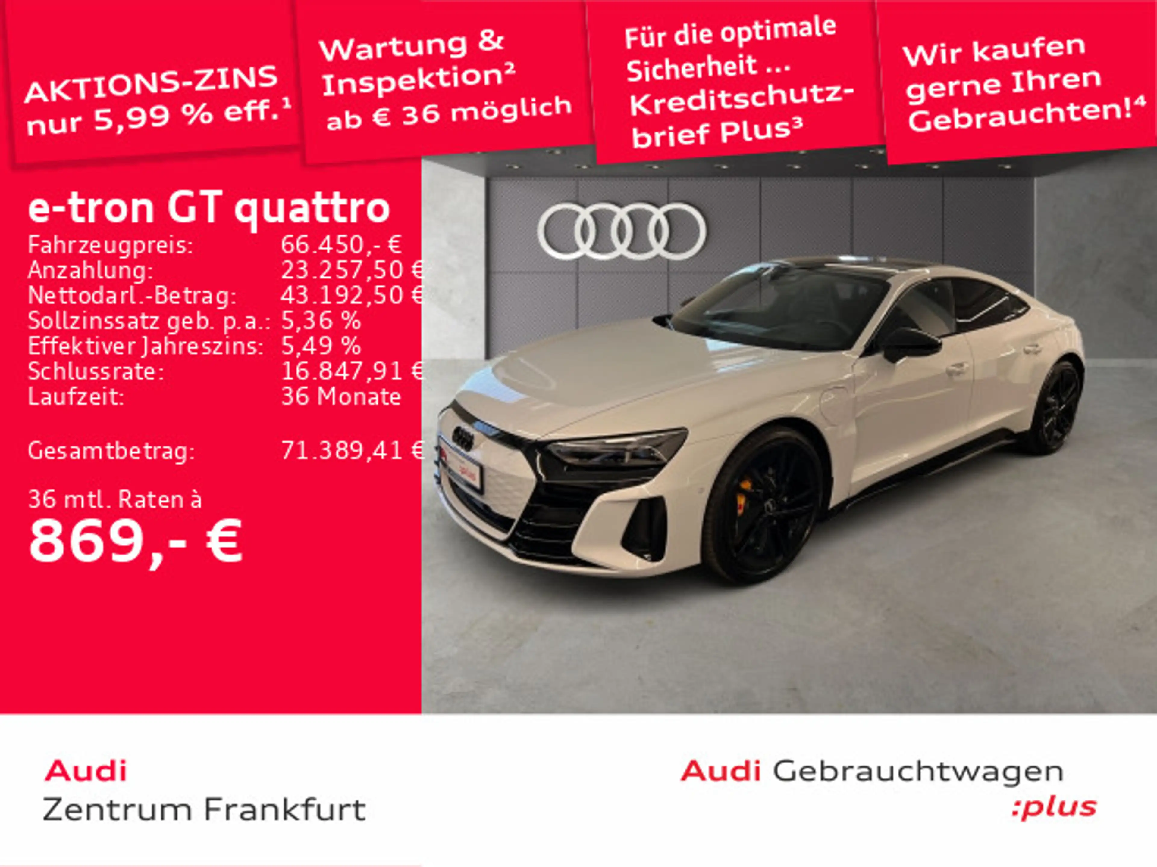 Audi e-tron GT B&O DAB HUD Laser Pano Tempoma — photo 2