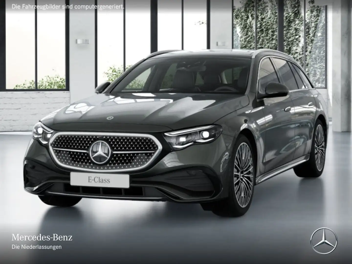 Mercedes-Benz E 200 T Edition AMG-Line Fahrass 360° Pano Distr. Grau - 2