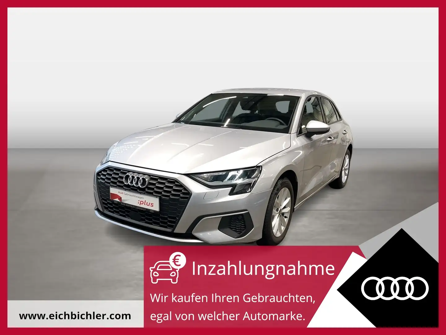 Audi A3 Sportback 35 TDI S tronic AUT KlimaA LED LM Argent - 1