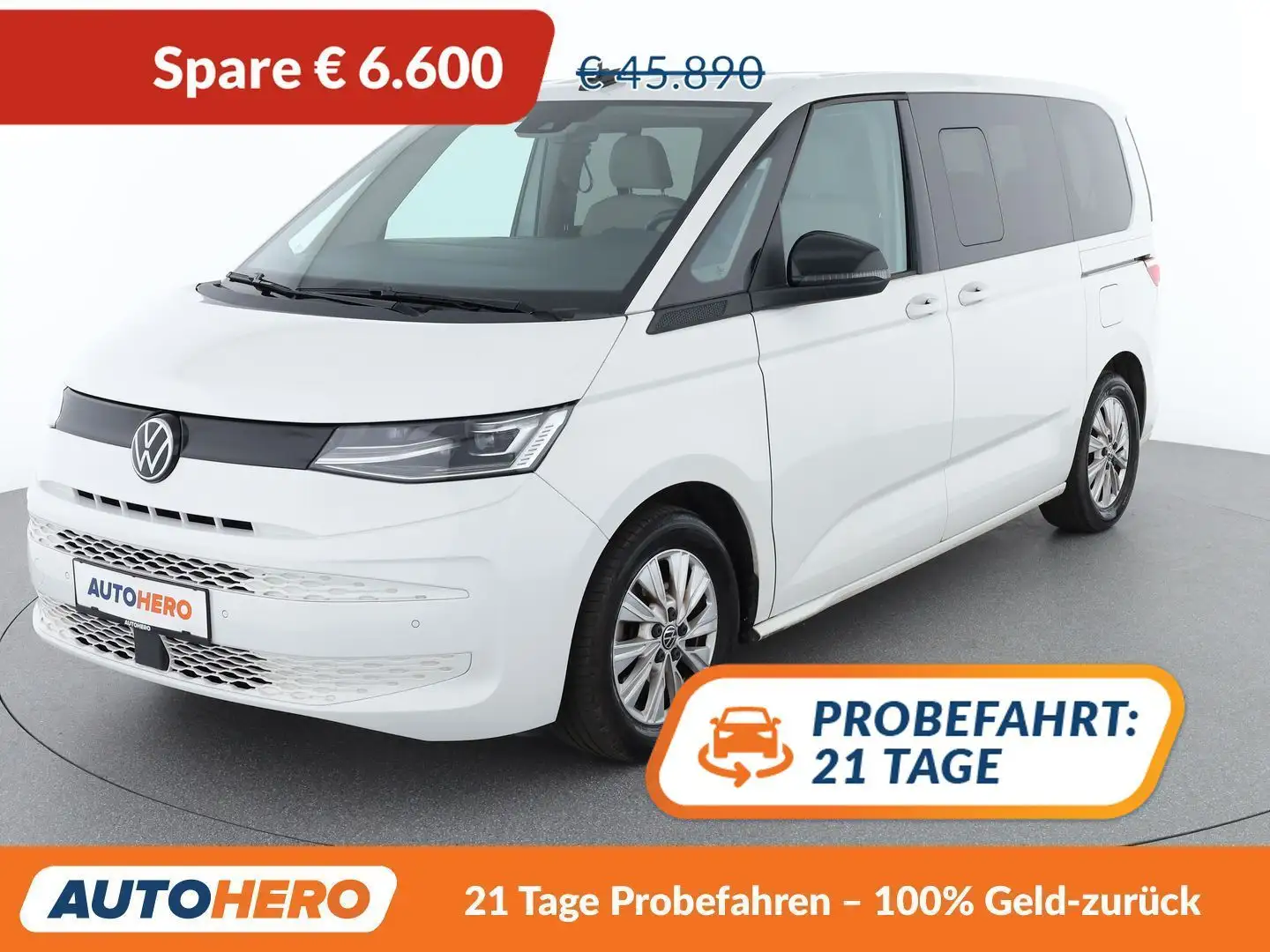 Volkswagen T7 Multivan 1.4 TSI eHybrid Aut. *LED*SPUR*TOT*7-SZ*PDC*SHZ* Weiß - 1
