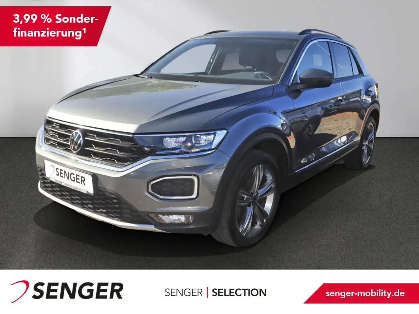 Volkswagen T-Roc 1.5 TSI Sport DSG Navi AHK LED PDC ACC Grigio - 1