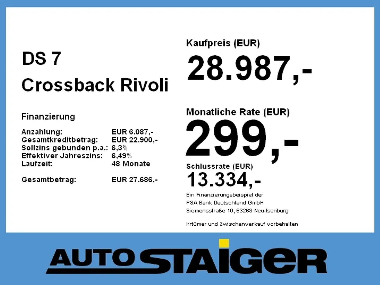 DS Automobiles DS 7 Crossback DS7 Crossback Rivoli Navi+SD Grau - 2
