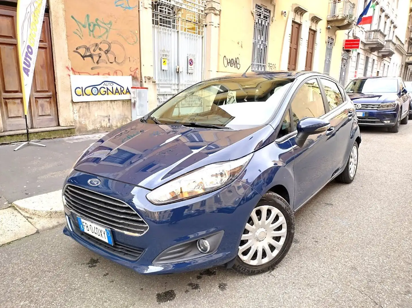 Ford Fiesta 1.5 TDCI Euro 6+FAP NEOPATENTATI (VEDI NOTE) Blauw - 1