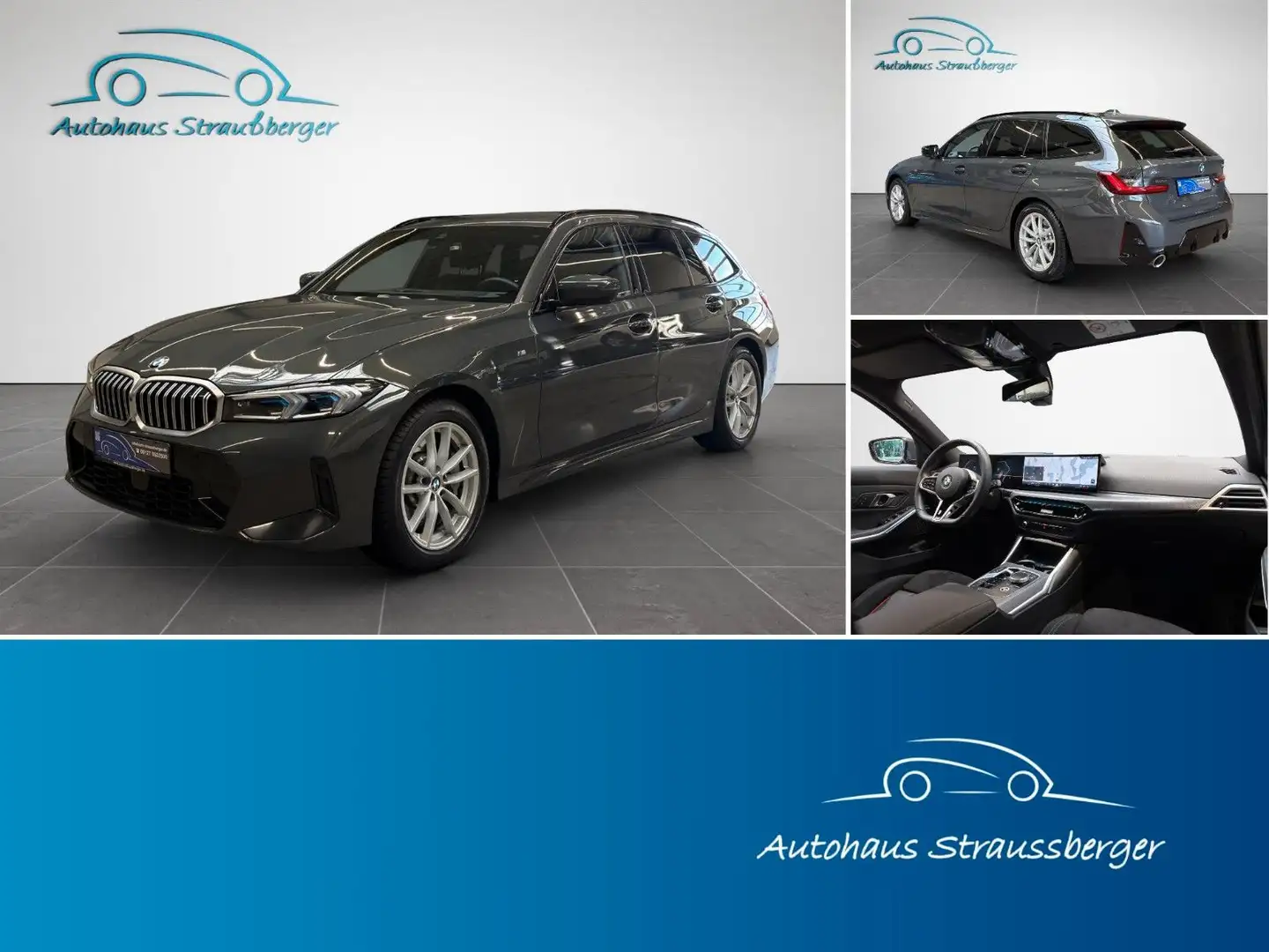 BMW 330 xi M Sport AHK ACC 360° KZU HiFi HUD adpt-LED Grau - 1