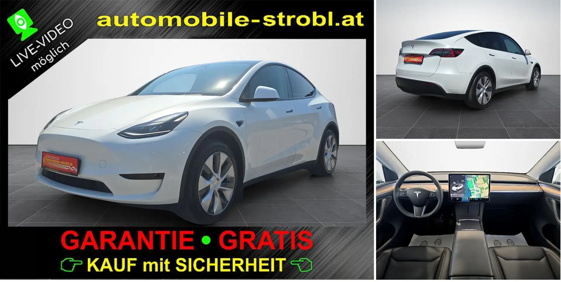 Tesla Model Y RWD netto:€29067 Auto.P WERKSGARANTIE White - 1