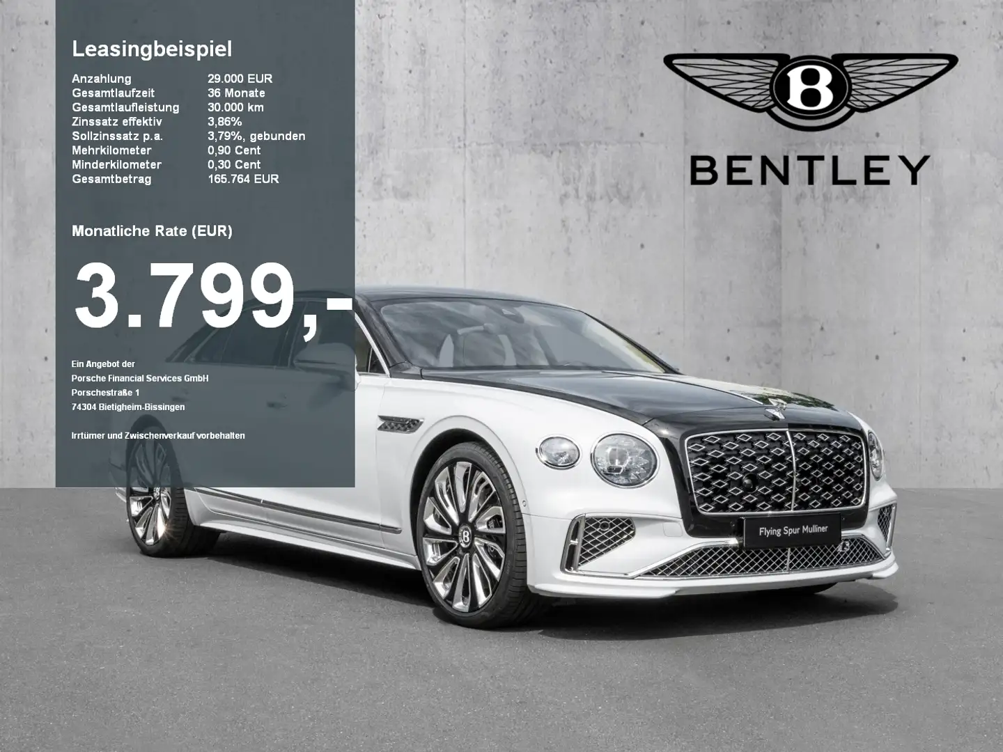 Bentley Flying Spur Mulliner Naim, Duo Tone, Paint Protection Белый - 1