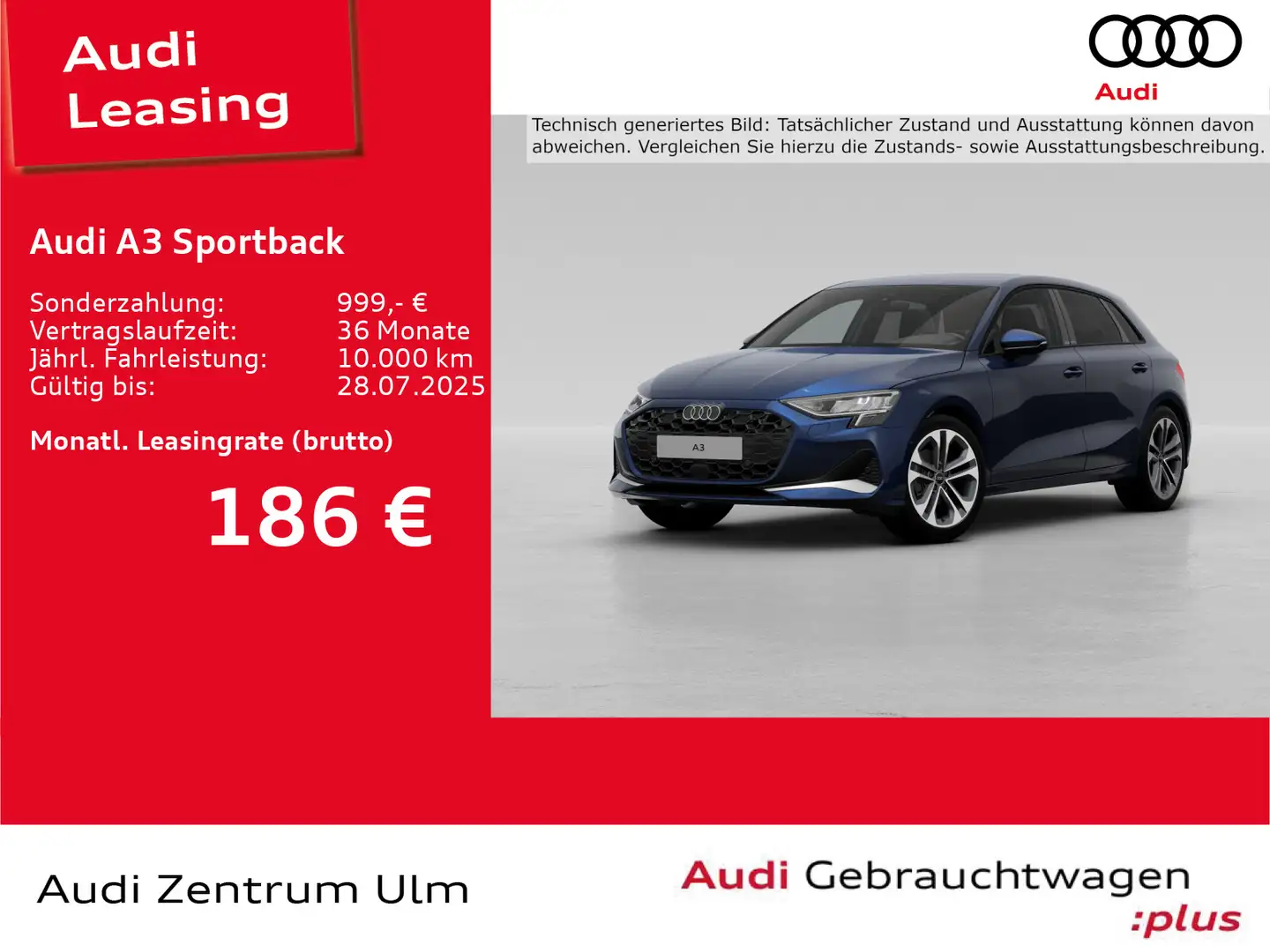 Audi A3 advanced 35 TFSI AHK R-KAM NAV+ 5J. Kék - 1