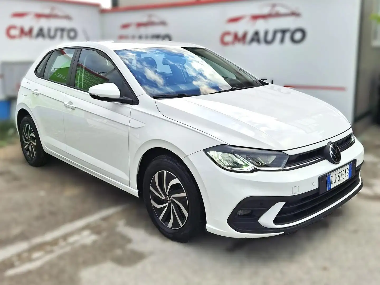 Volkswagen Polo Polo VI 2017 5p 1.0 tgi Comfortline 90cv my19 Bianco - 1