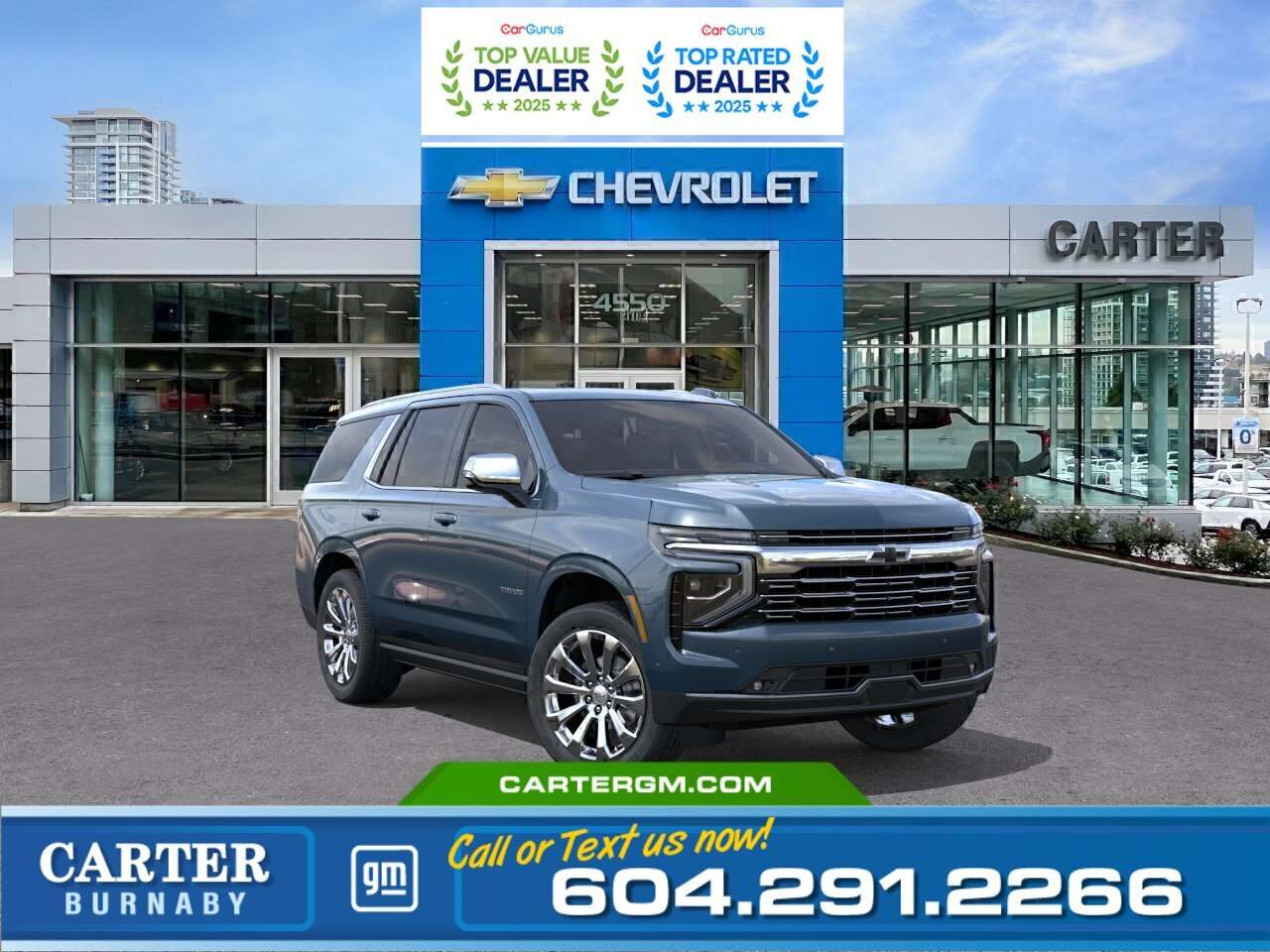 Blue 2026 Chevrolet Tahoe SUV / Crossover Four-Wheel Drive Automatic