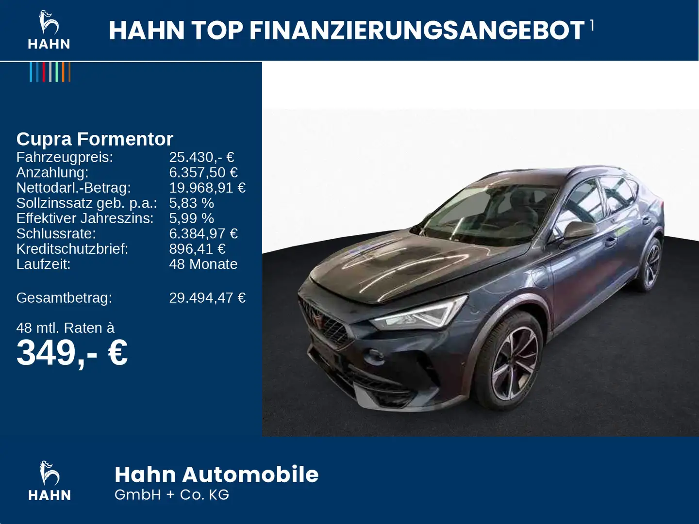 CUPRA Formentor 1.4e-HYBRID DSG LED Navi ACC CAM Kessy Grau - 2