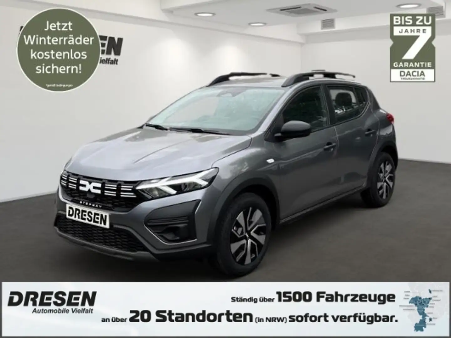 Dacia Sandero Stepway Essential TCe90 Klima Multimedi Grijs - 1