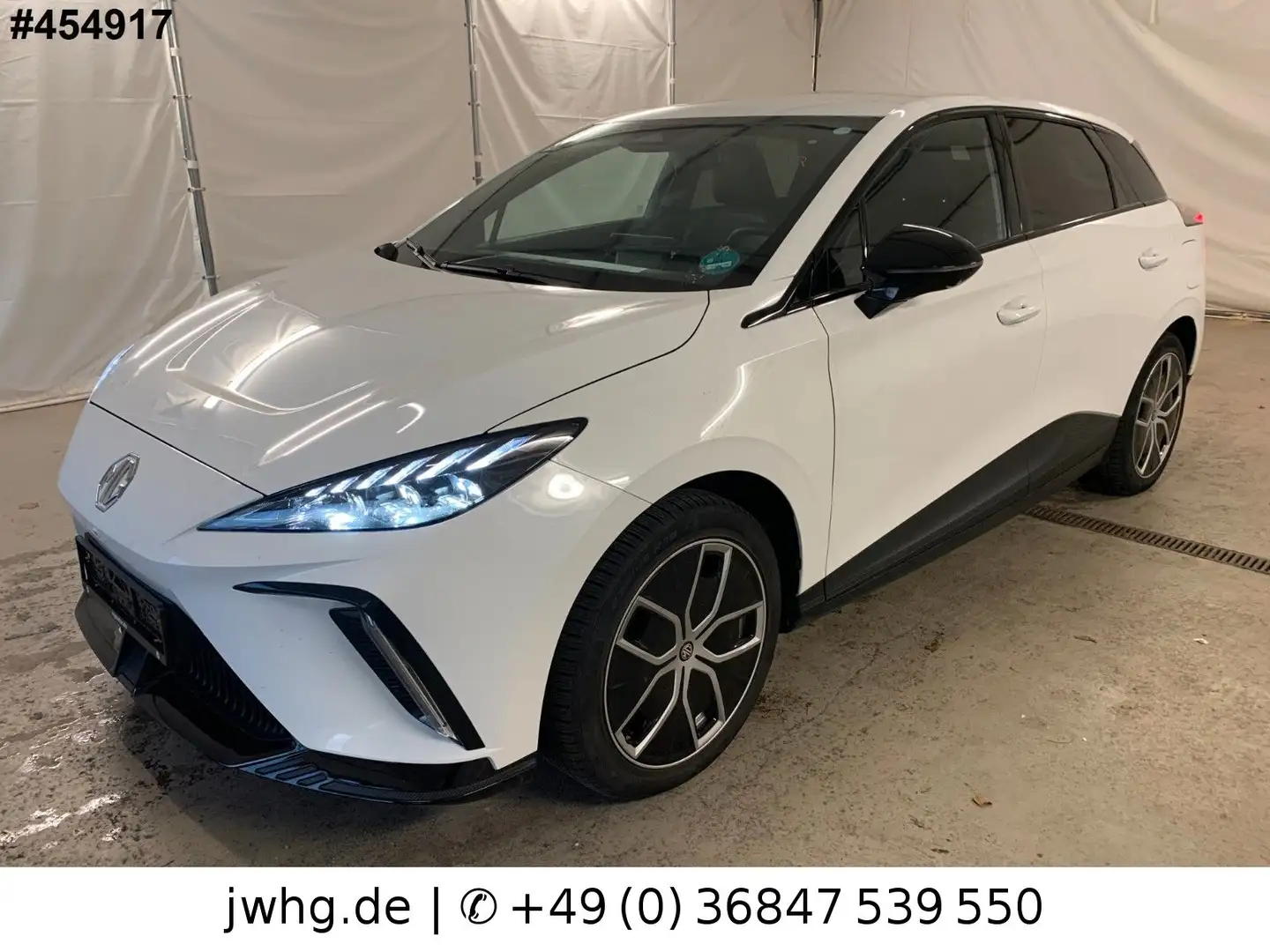 MG MG4 Luxury Leder Navi 360°Kam ACC Wärmep Weiß - 1