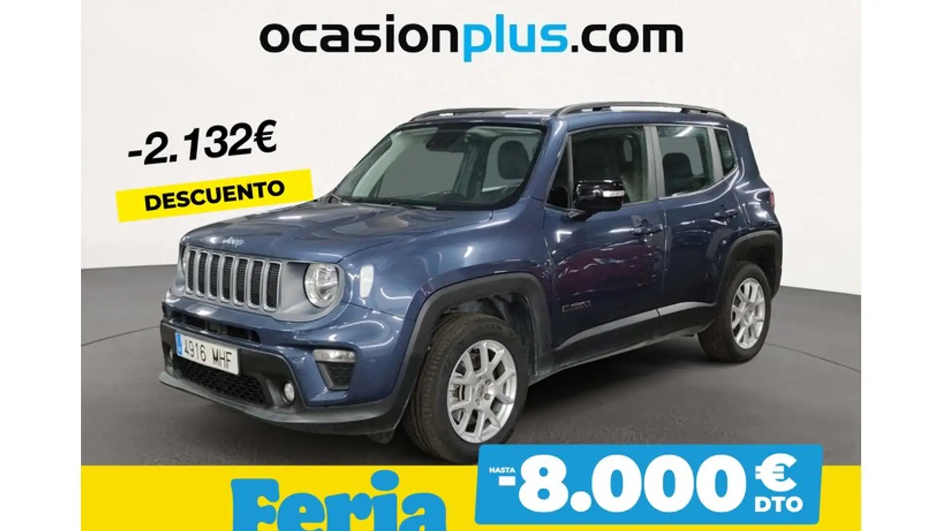 Jeep Renegade Renegade1.3 PHEV Limited 4x4 Aut. 140KW Blauw - 1