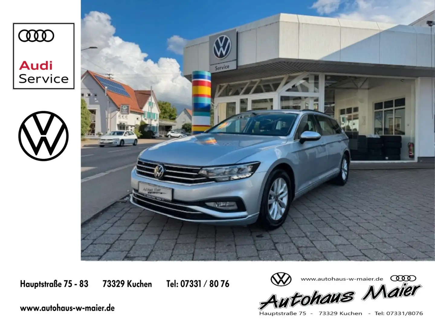 Volkswagen Passat Variant 2.0 TDI Business DSG/NAV/AHK/SHZ Plateado - 1