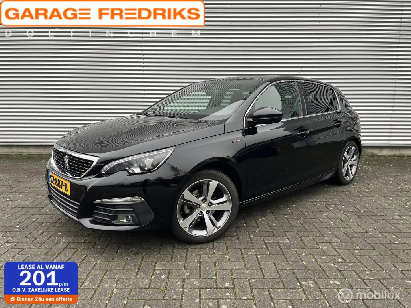 Peugeot 308 1.2 PureTech GT-line | Org. NL | Pano | Trekaak | Negro - 1