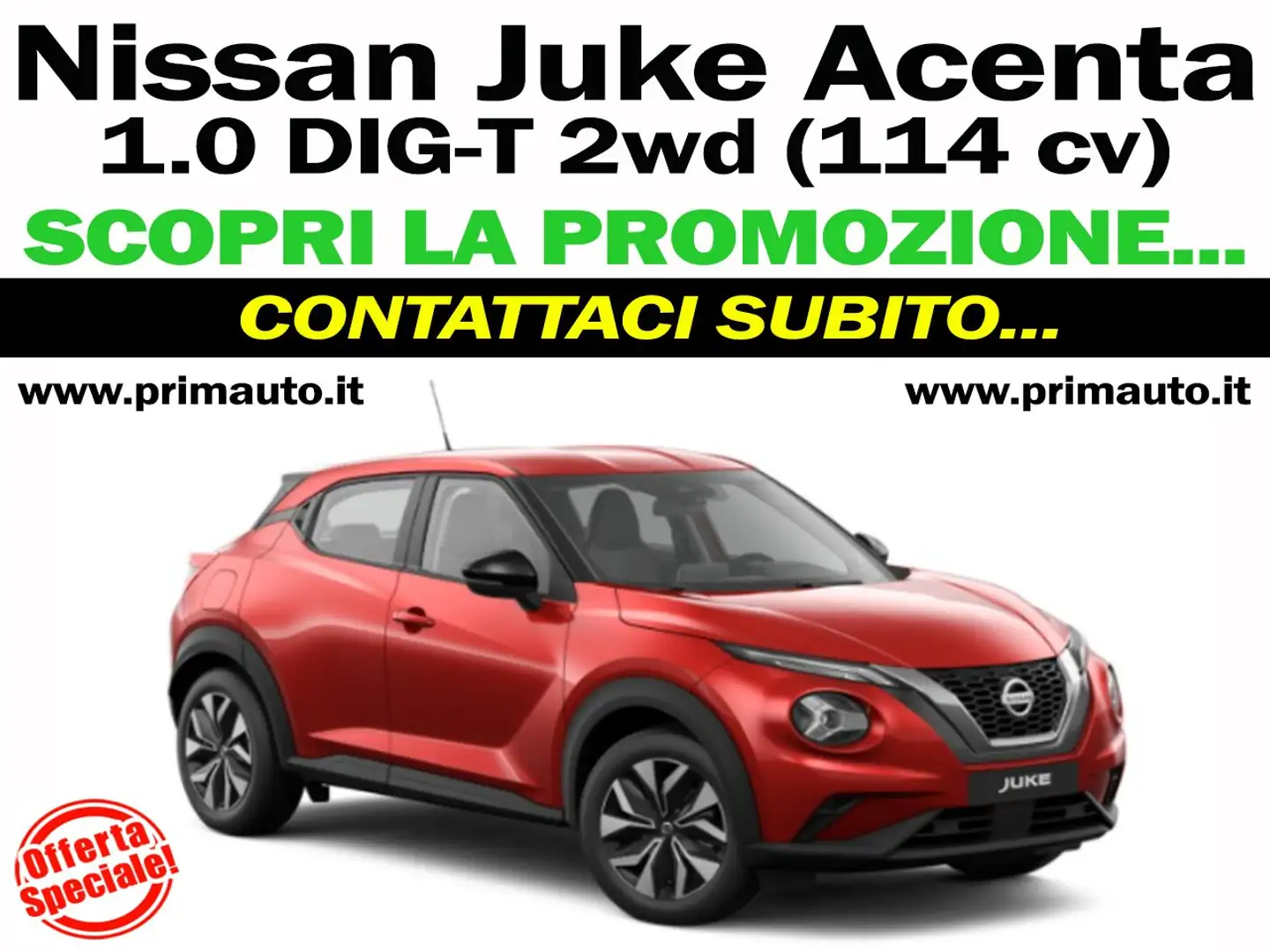 Nissan Juke 1.0 DIG-T Acenta - PROMO ON LINE - (#0524) Rosso - 1