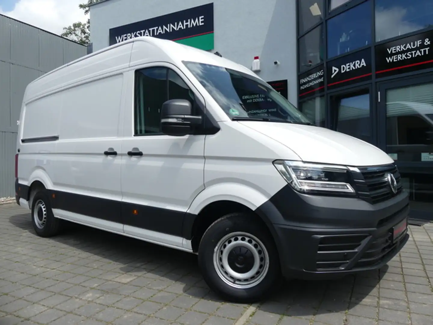 Volkswagen Crafter Kasten 35 Mittellang Hochdach ACC/LED/KAM/AHK Biały - 1