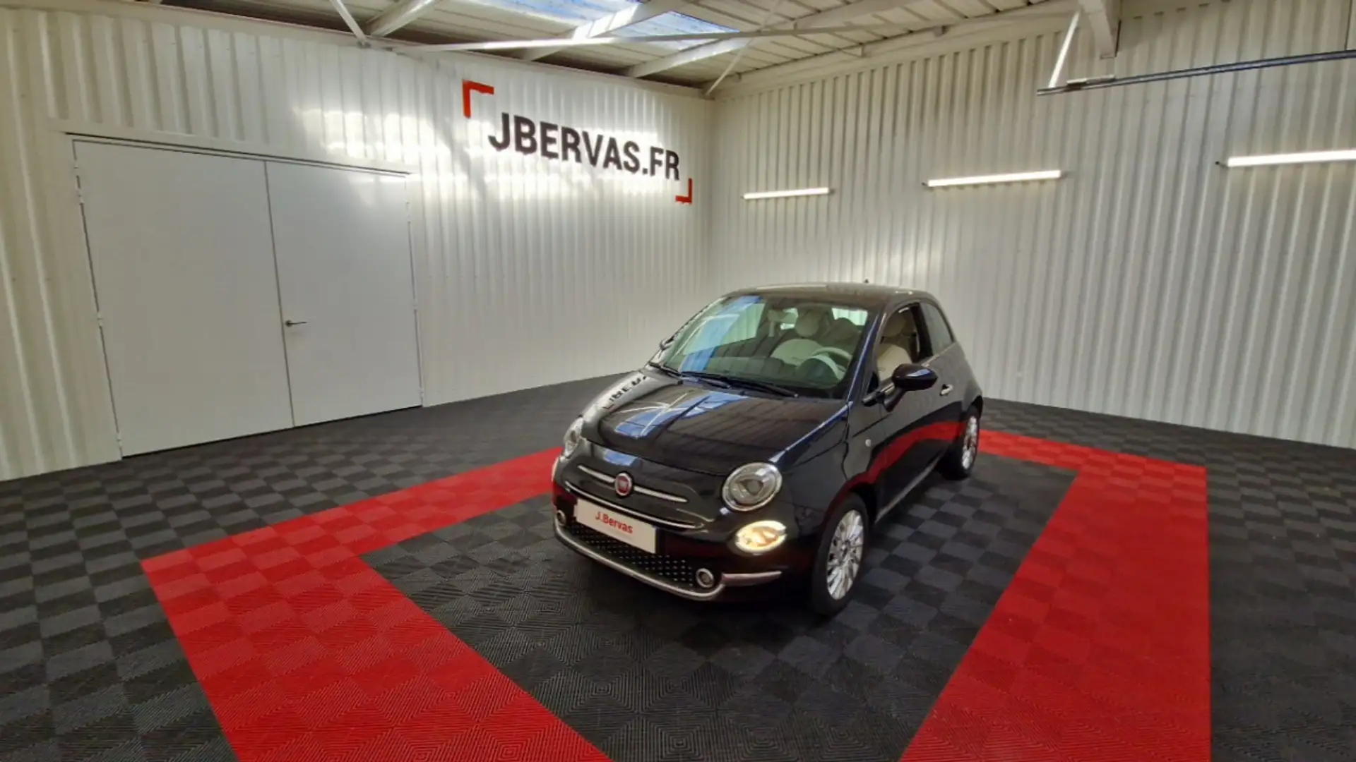 Fiat 500 1.2 69ch Eco Pack Lounge Noir - 1