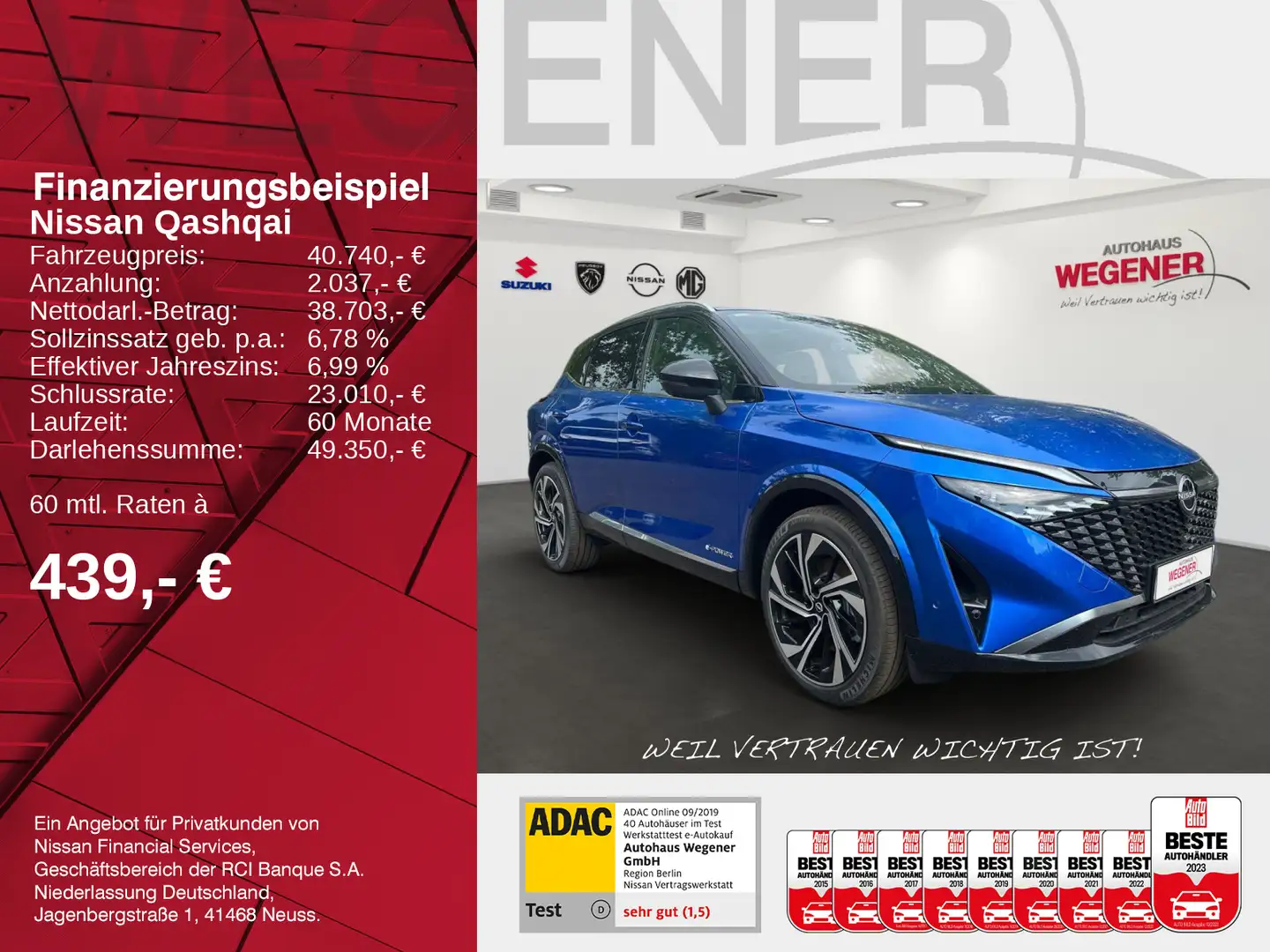 Nissan Qashqai QASHQAI MY24 1.5 VC-T e-POWER Blau - 2
