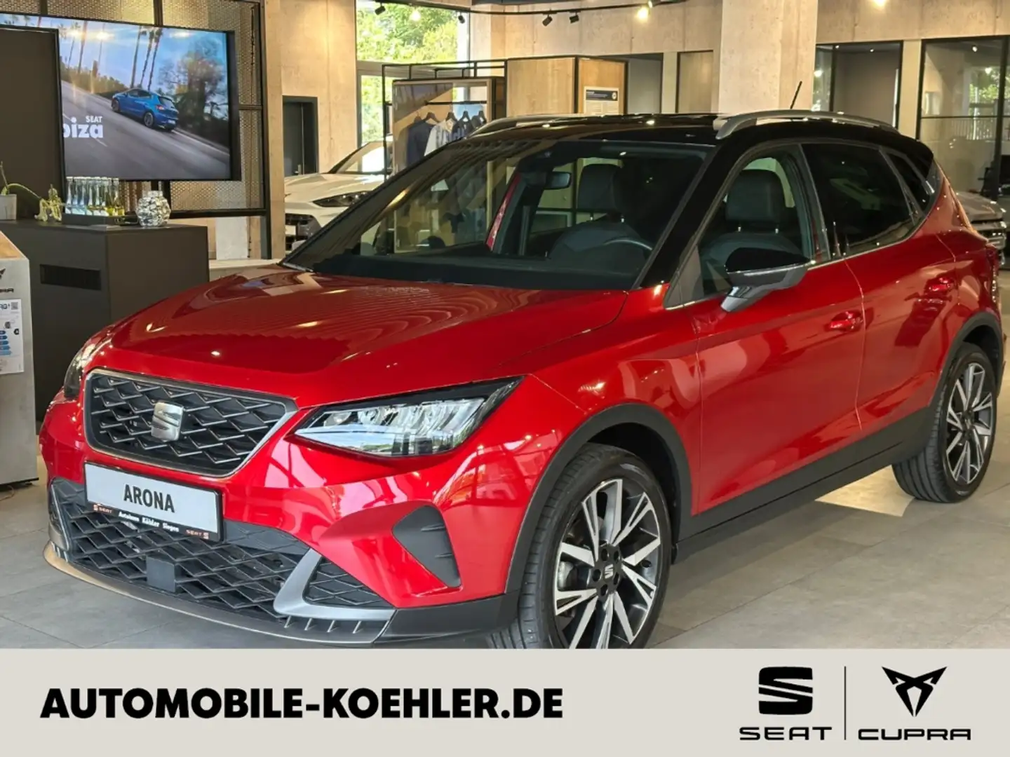 SEAT Arona FR 1.0 TSI AHK Leder LED  Apple CarPlay Rouge - 1
