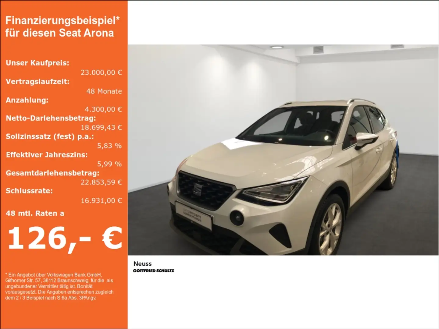 SEAT Arona FR TSI NAVI LED SITZHEIZUNG EINPARKHILFE Weiß - 1