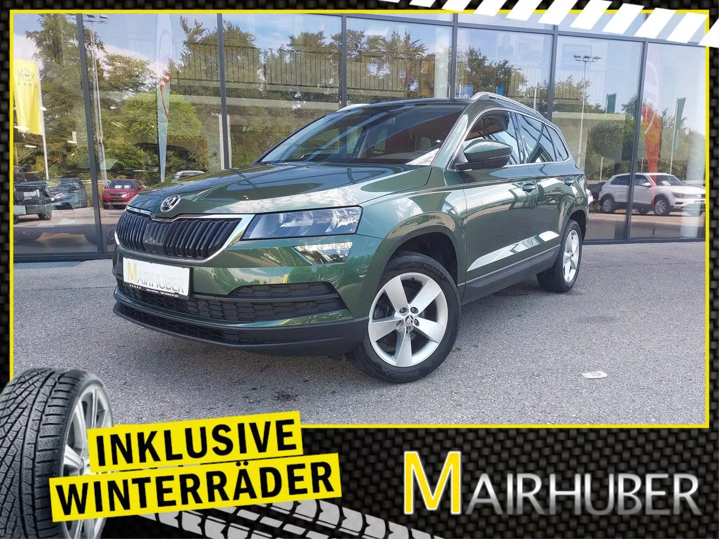 Skoda Karoq 1,0 TSI Ambition ,8 fach Grün - 1