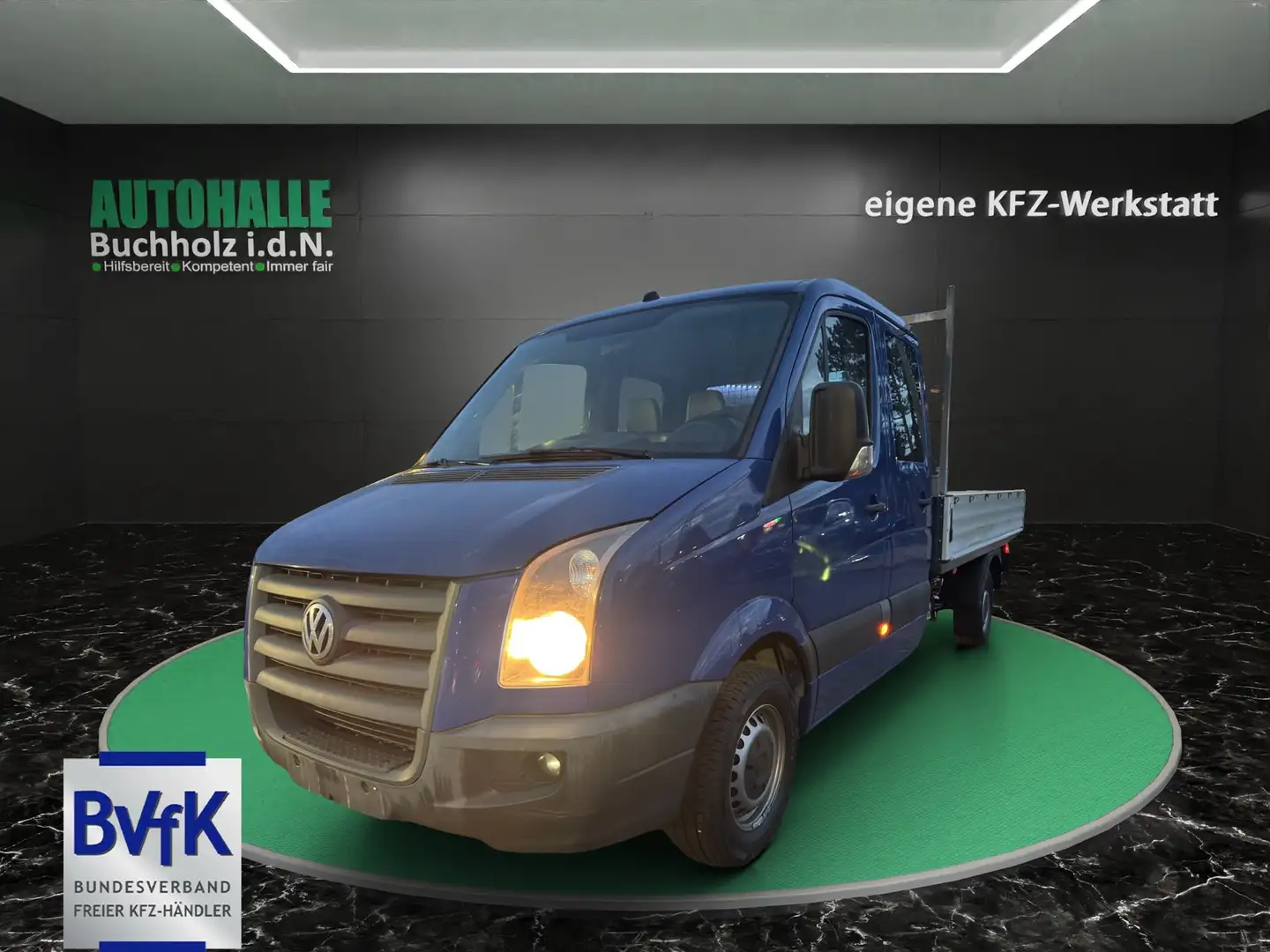 Volkswagen Crafter Pritsche 35 lang L3 Doppelkabine~ sehr sauberes un Blau - 1