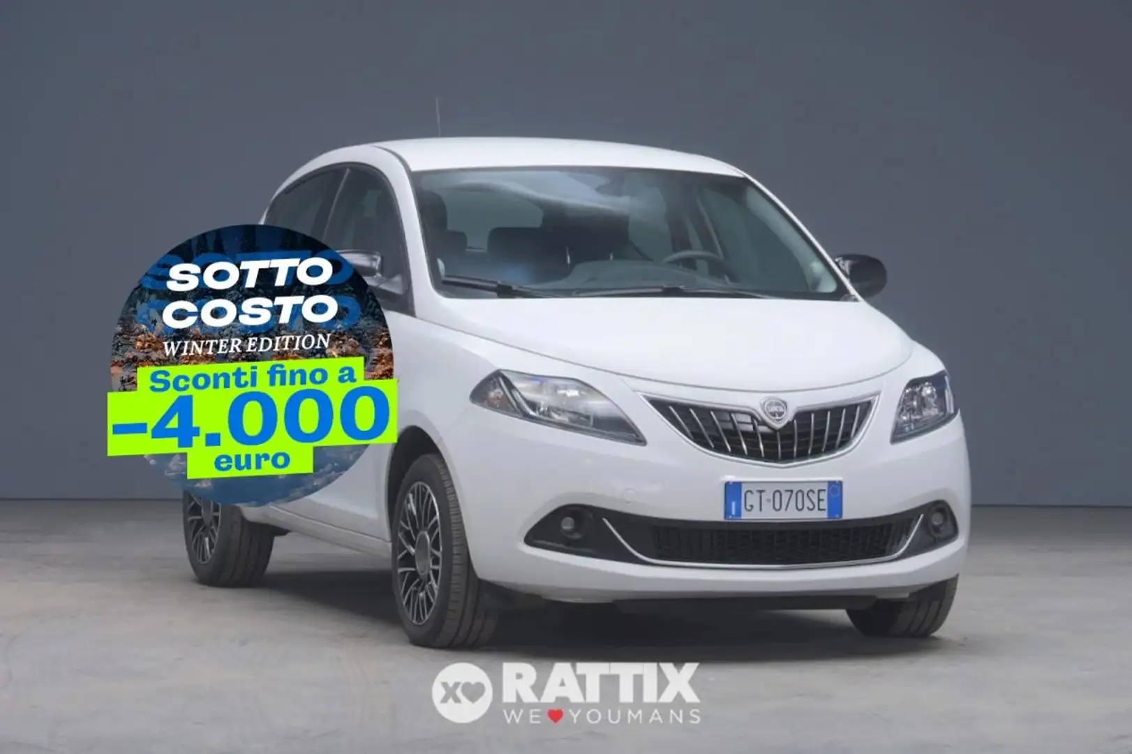Lancia Ypsilon 1.0 Firefly Hybrid 70CV Platino Blanc - 1