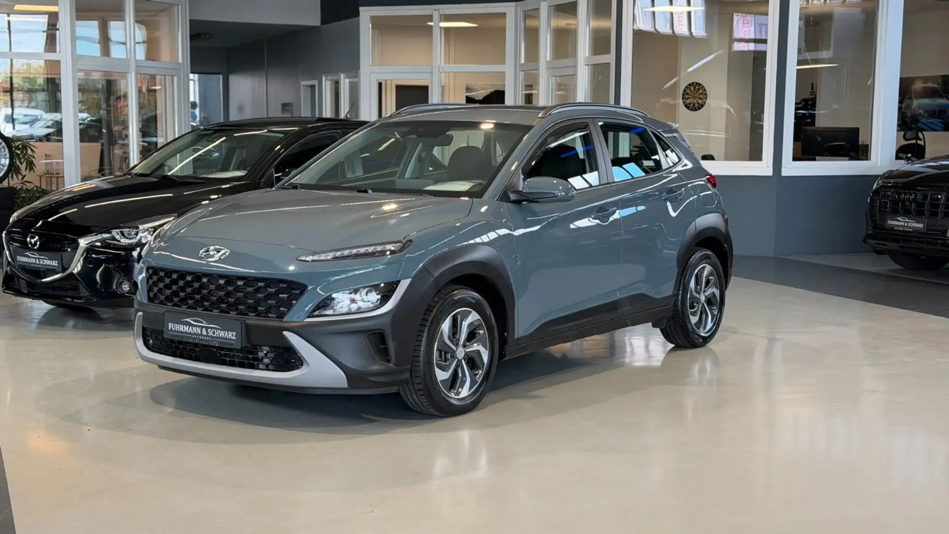 Hyundai KONA 1.6GDI Hybrid AHK+Rfkam+LM+Sitzh Gris - 1