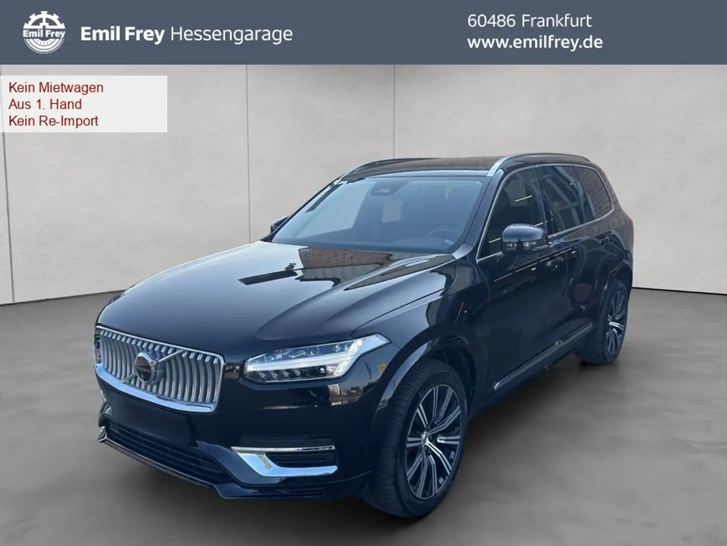Volvo XC90 XC90 B5 AWD Plus-Bright 7S Glasd Standh 360° AHK Schwarz - 1