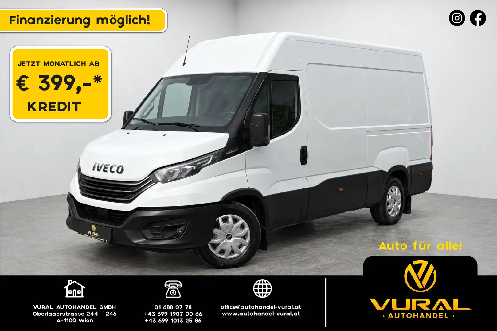 Iveco Daily 2.3 35S16A8V 3520 Q/P HRF AUTO HI-MATIC | R.KAMERA | ACC | NAVI | LED | Weiß - 1