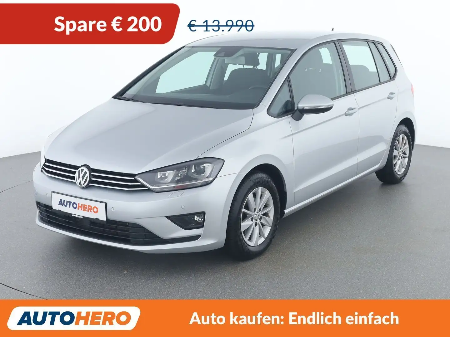 Volkswagen Golf Sportsvan 1.6 TDI Comfortline BlueMotion Tech Silber - 1