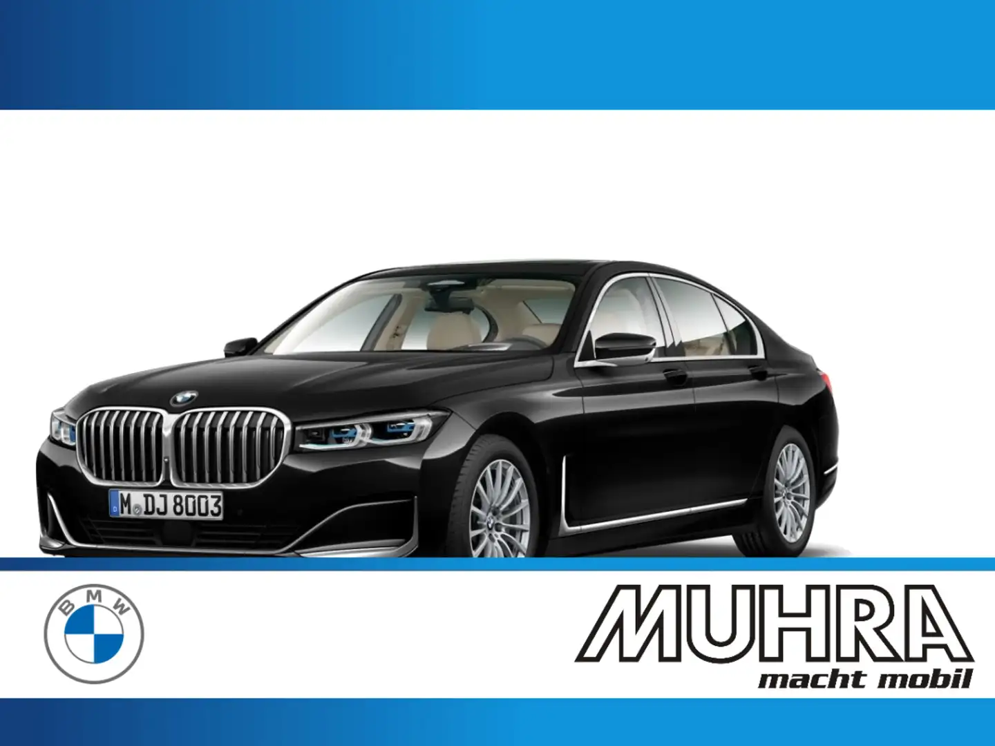 BMW 730 d DA Prof Glasdach Massage HUD PA+ Laserlicht Schwarz - 2