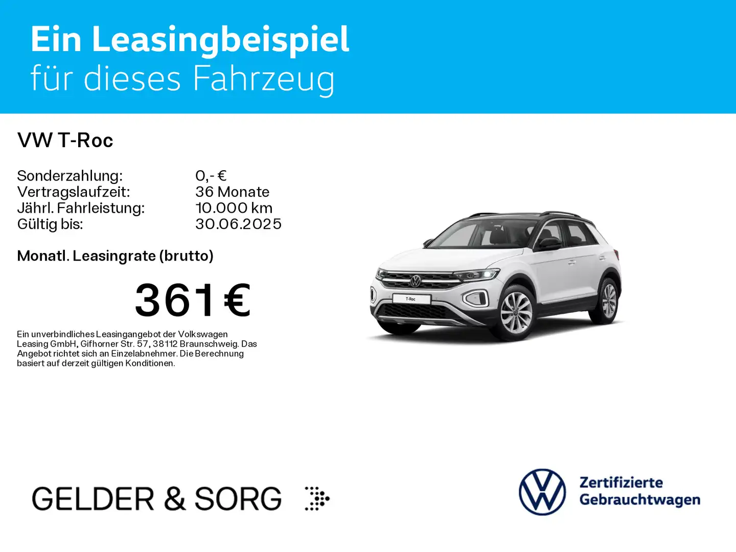 Volkswagen T-Roc Style 1.5 TSI AHK*Stand*Matrix*Digital Weiß - 2